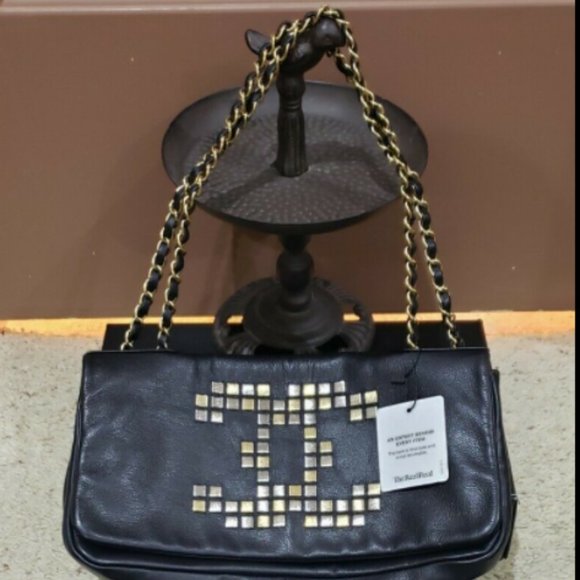 CHANEL Mosaic Logo LambSkin Leather Chain Flap Bag - Picture 2 of 8